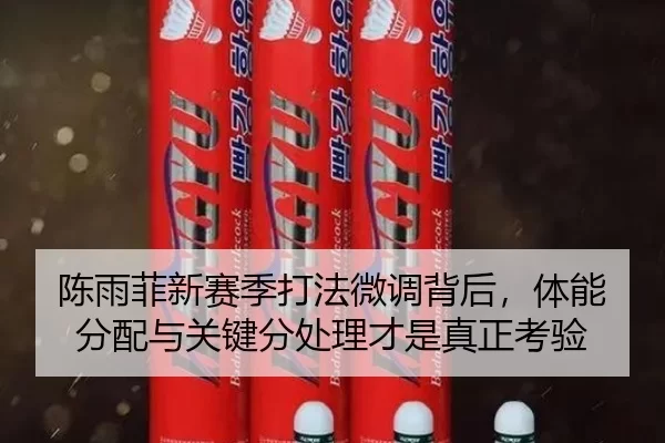 陈雨菲新赛季打法微调背后，体能分配与关键分处理才是真正考验